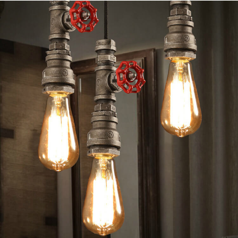 PipeLume – Industriel vandrørspendel med retro stil