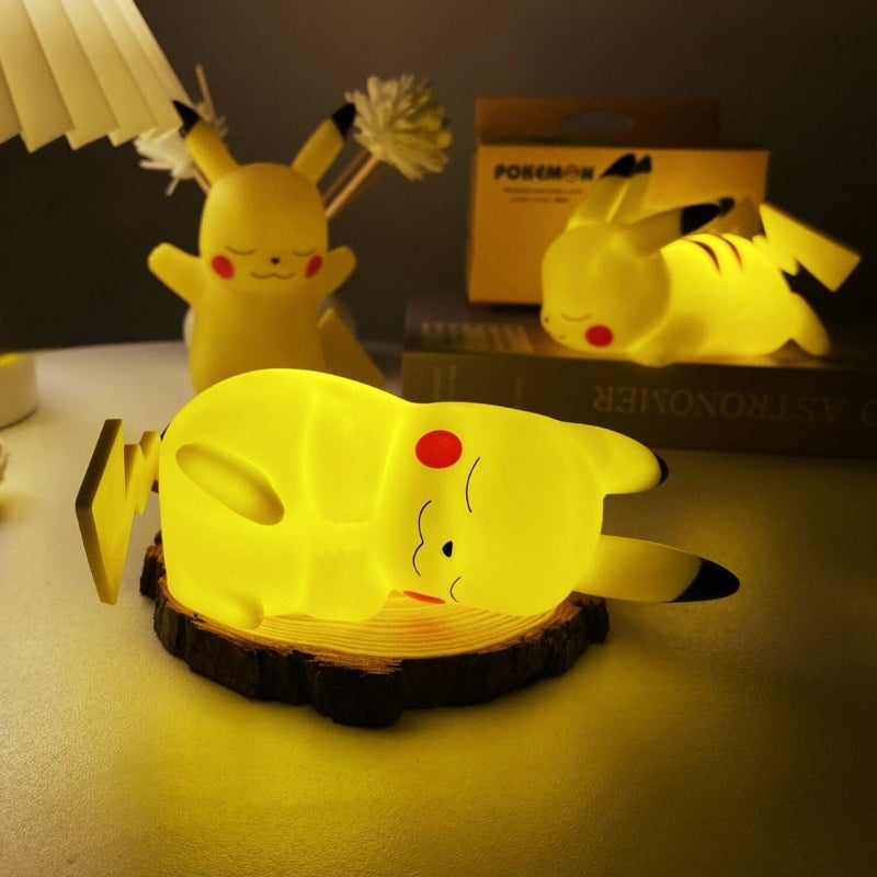 GlowCritter - Pikachu-inspireret LED-natlampe med blød glød til børneværelser