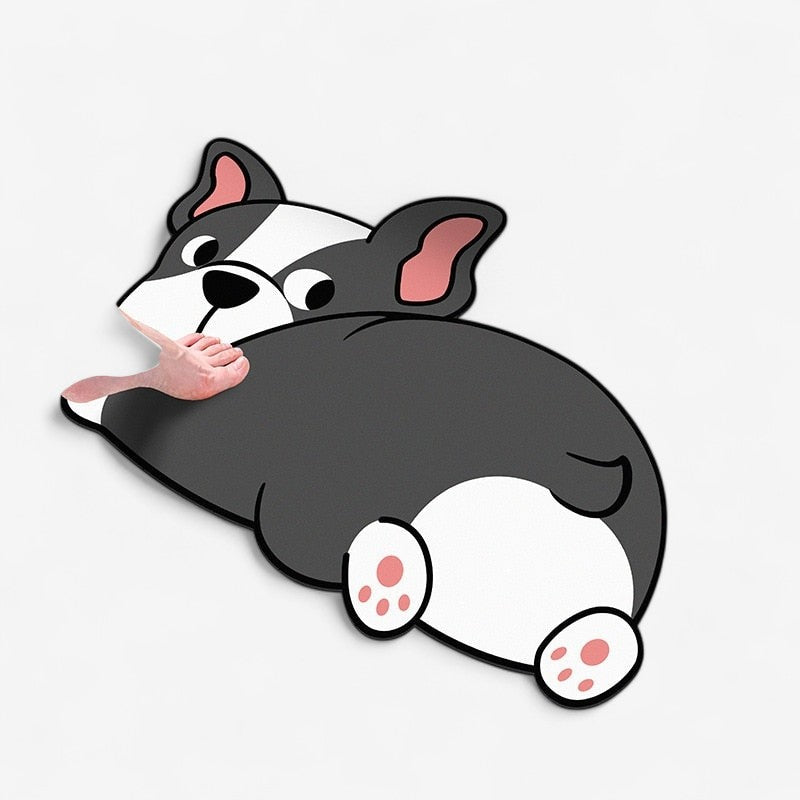 PawDry – Hurtigttørrende Bade­måtte med Dyremotiv