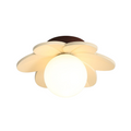 FloraOrb – Nordisk Blomster Kugle Semi-Flush Loftlampe