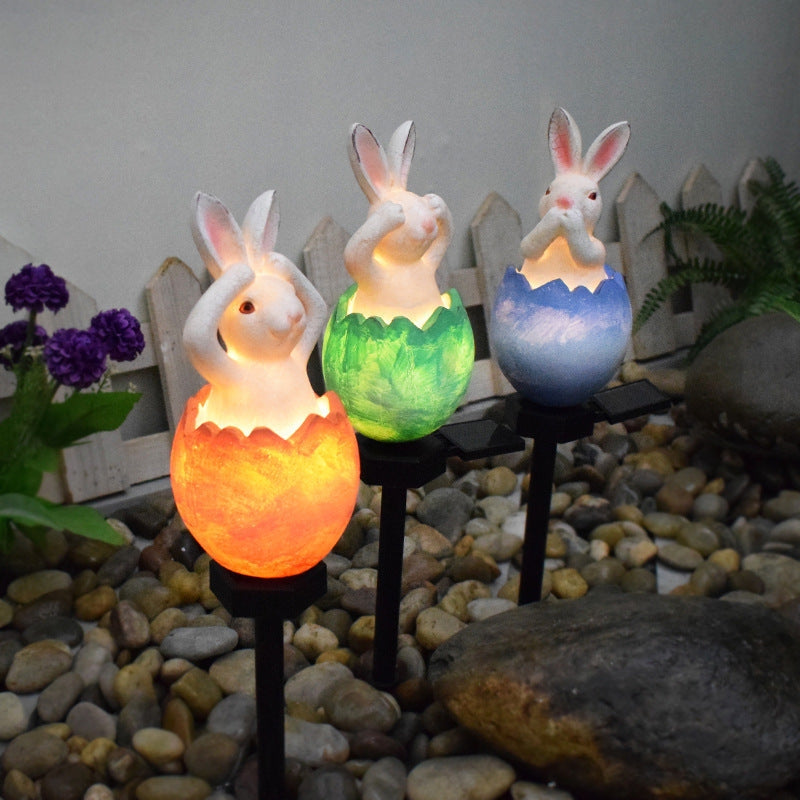 SolarBunny – Kaninformet LED Solcellelampe til Udendørs Brug