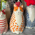PurrDots - Legesyg Kattevase med Prikker til Charmerende Hjemmeindretning