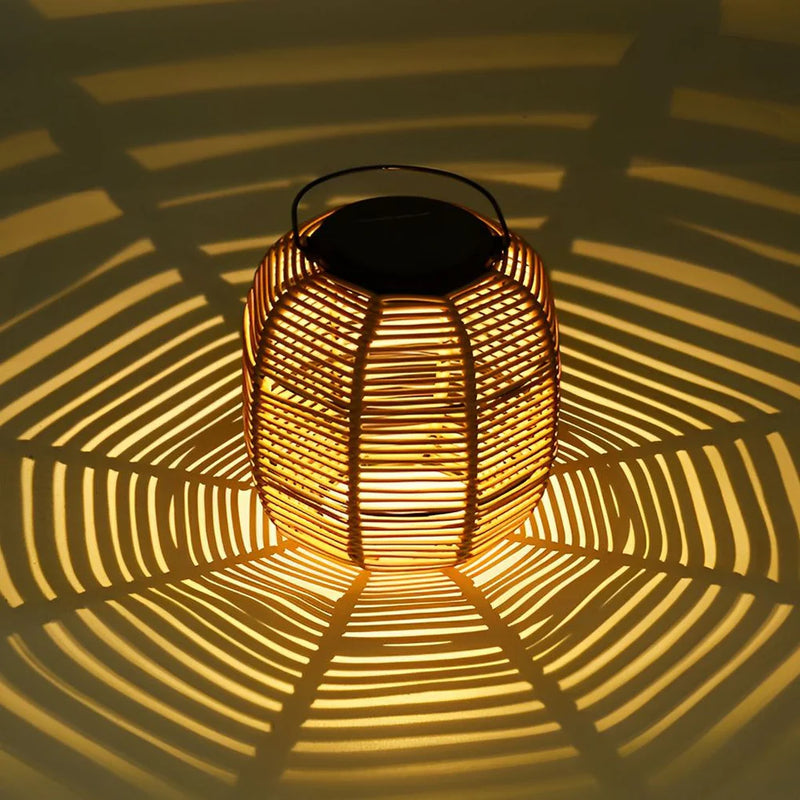 SunLoom - Udendørs Rattan Solar Lamp Have Decor