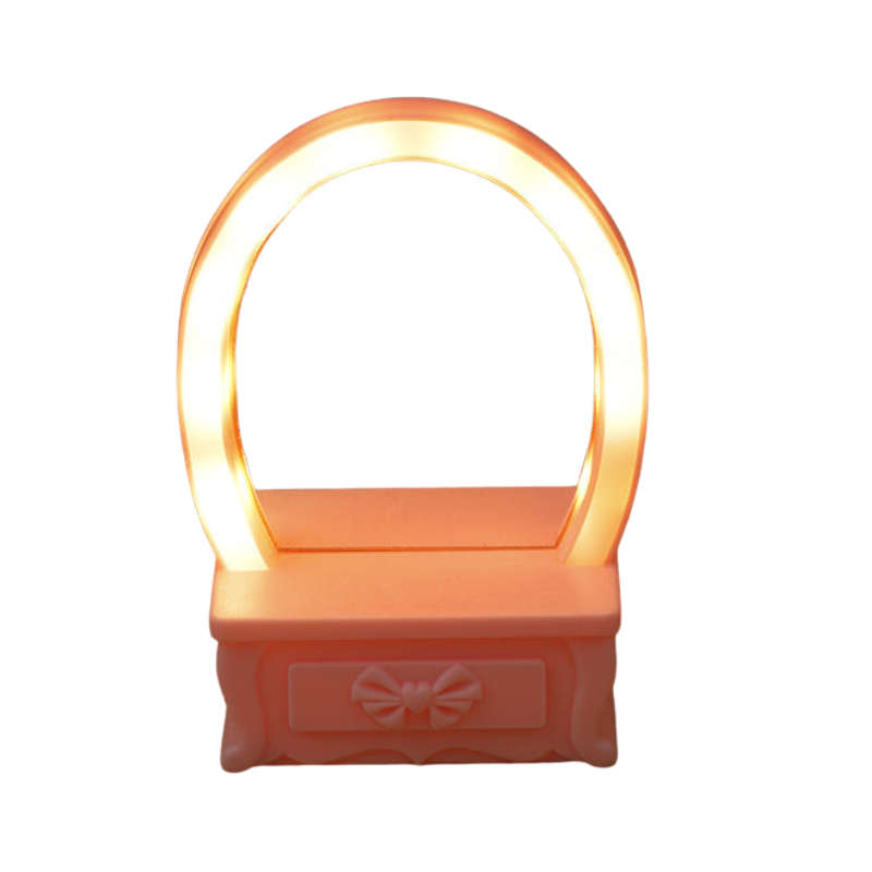 BloomLume – LED bordlampe med blomsterform og spejldesign
