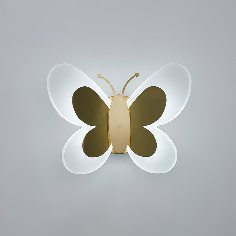 FlutterGlow – LED-væglampe i sommerfugleform