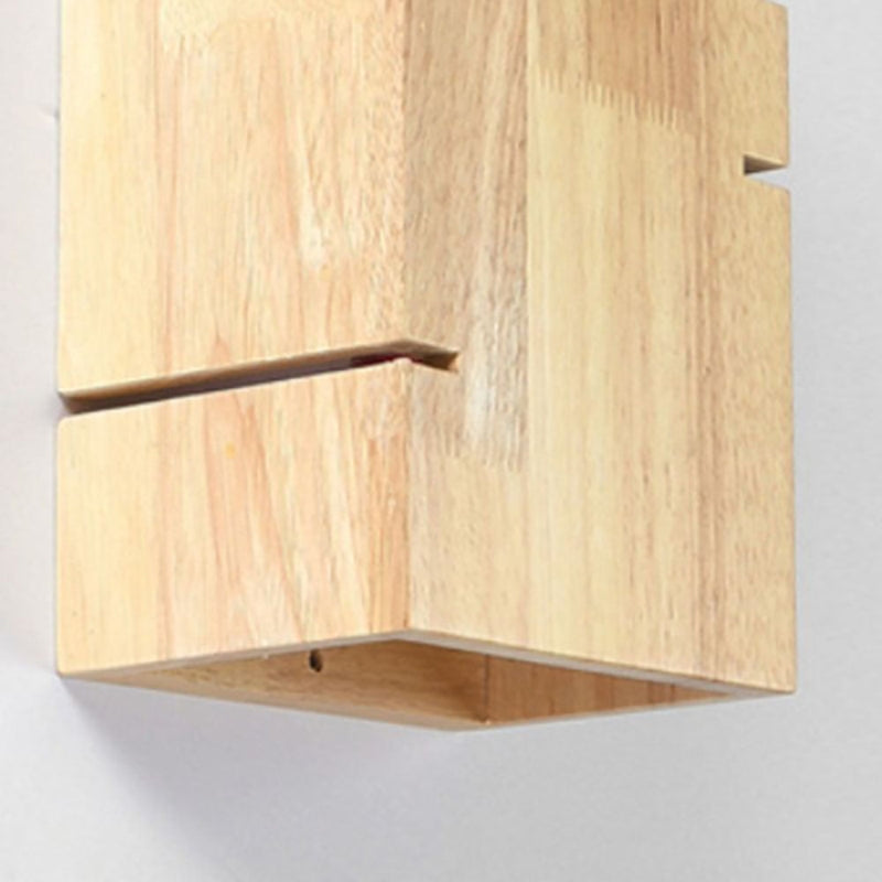 LumiWood – Minimalistisk rektangulær væglampe til soveværelse