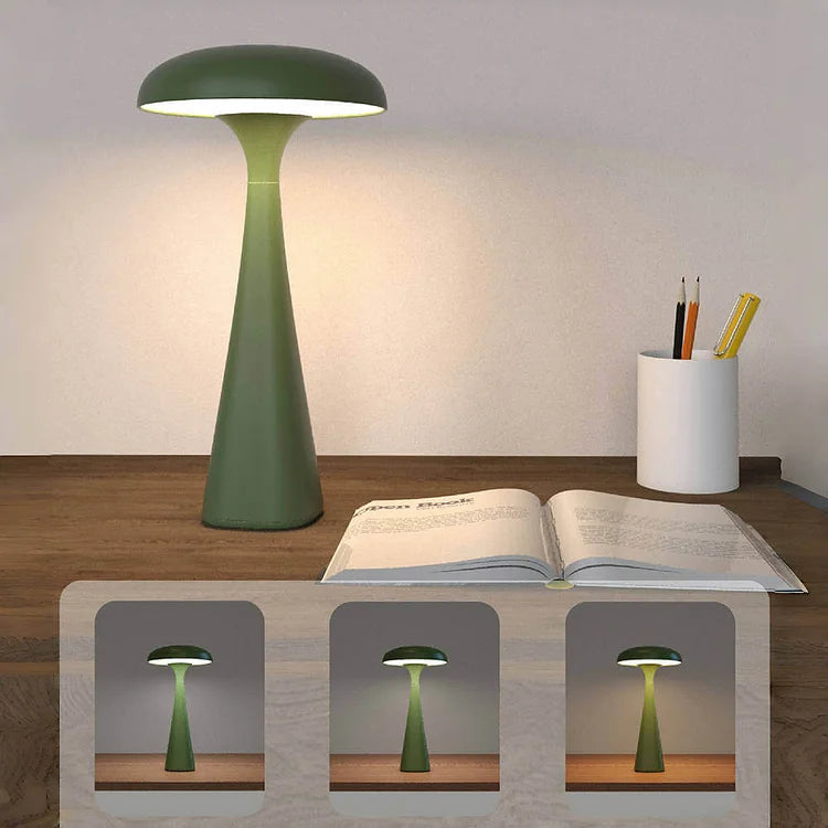 MushroomGlow - Elegant stilfuld LED bordlampe med belysning der kan tilpasses