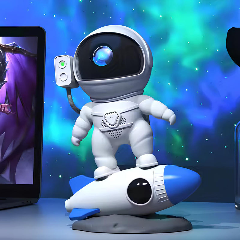 StarGlide – Raketprojektorlampe med Galaxy-scener og Bluetooth-lyd