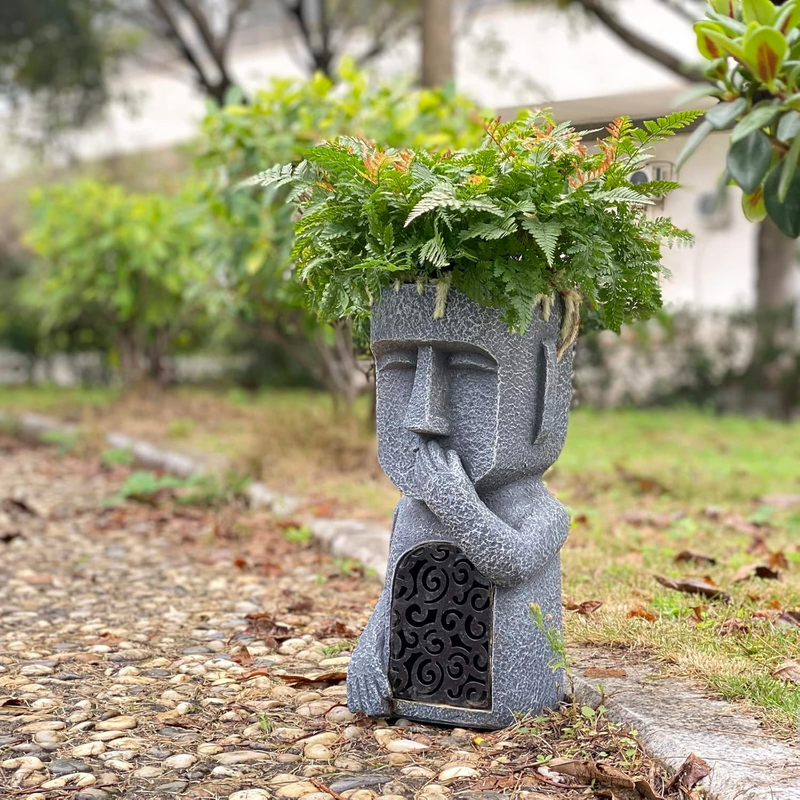 MysticMoai - Fængslende Solcelle statuer for et kulturelt præg i din have