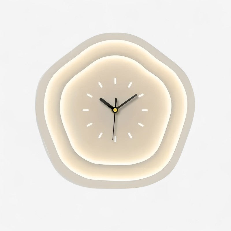 GlowClock - LED væglampe med urdesign