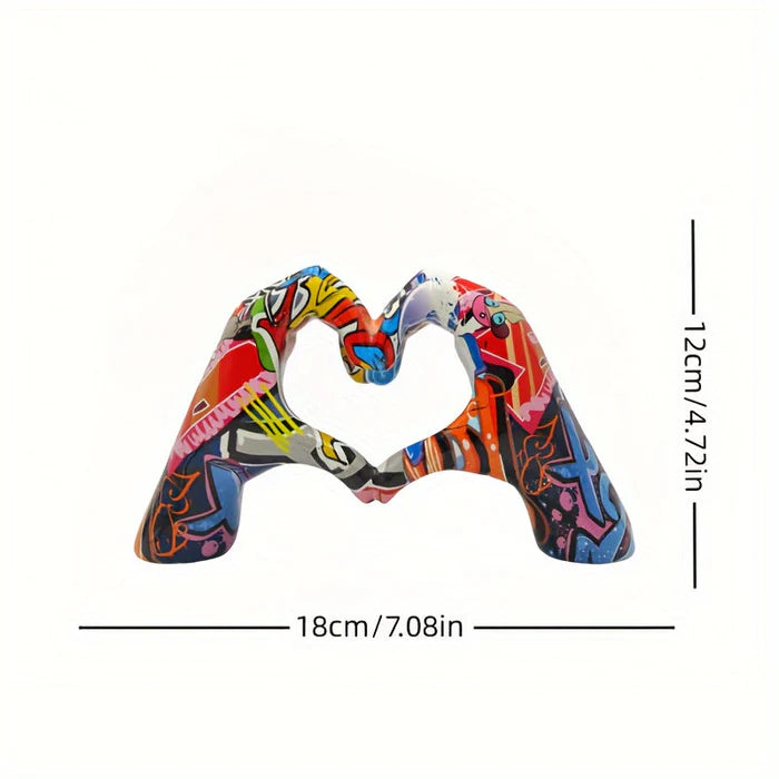 HeartSign – Abstrakt håndskulptur til moderne kunstneriske rum