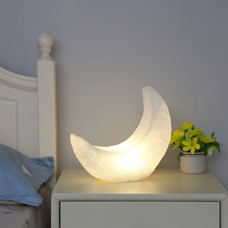 LunaGlow – Art Deco sengelampe med blødt lys og trådløst design