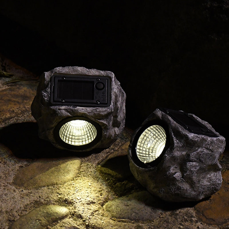 LumiRock – Solcelledrevet udendørs LED-havelampe med justerbar lysstyrke