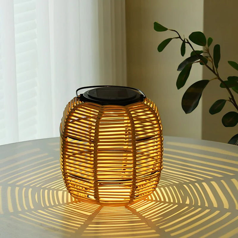 SunLoom - Udendørs Rattan Solar Lamp Have Decor