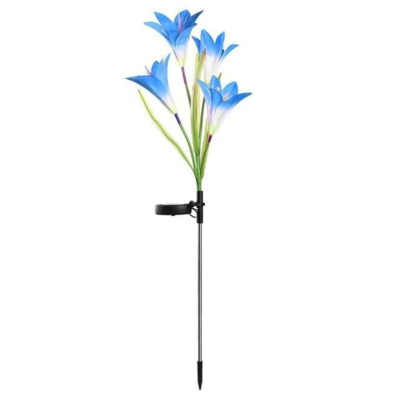 BloomGlow - Solar LED-havebelysning med blomsterdesign til dekorativ udendørs belysning