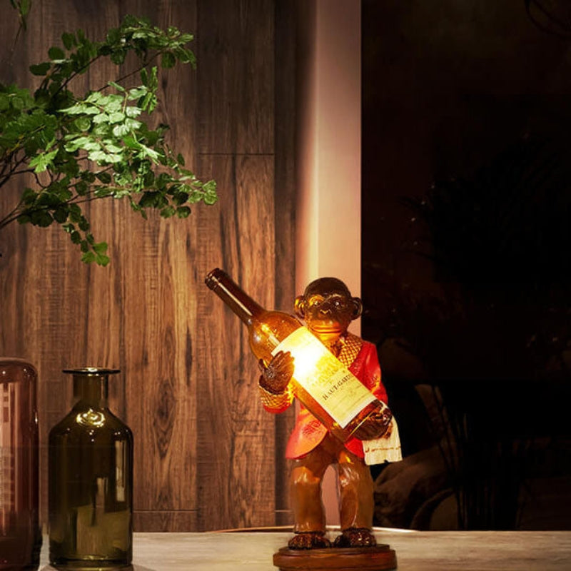 MonkeyGlow – Dekorativ Bordlampe med Legesyg Figur