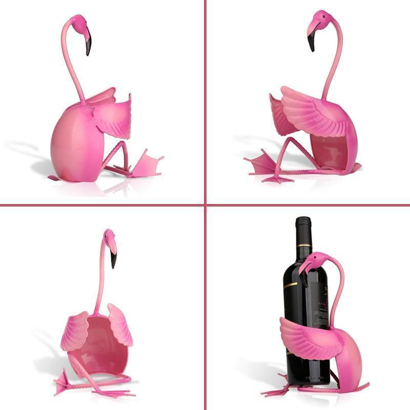 WineFlare – Finurlig Flamingo-vinflaskeholder med indviklede dekorative detaljer