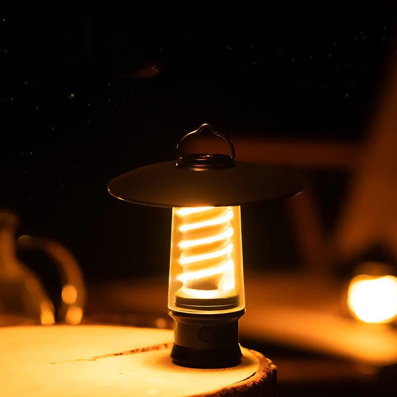 NovaBeam – Multifunktionel LED-campinglampe med genopladeligt batteri og alsidige lysindstillinger