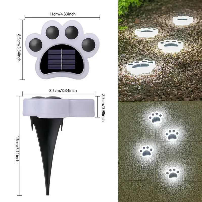 GlowPaws - Solcelledrevne LED lys til udendørs belysning | 1+1 Gratis