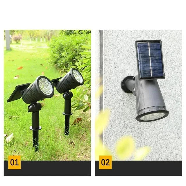 SolarFlare - Solcelledrevne LED spotlights til effektiv udendørsbelysning