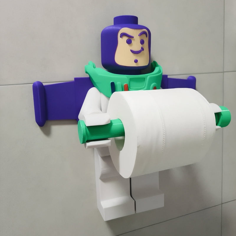 ToonMount - Karakterinspireret Vægmonteret Toiletpapirholder med et finurligt touch