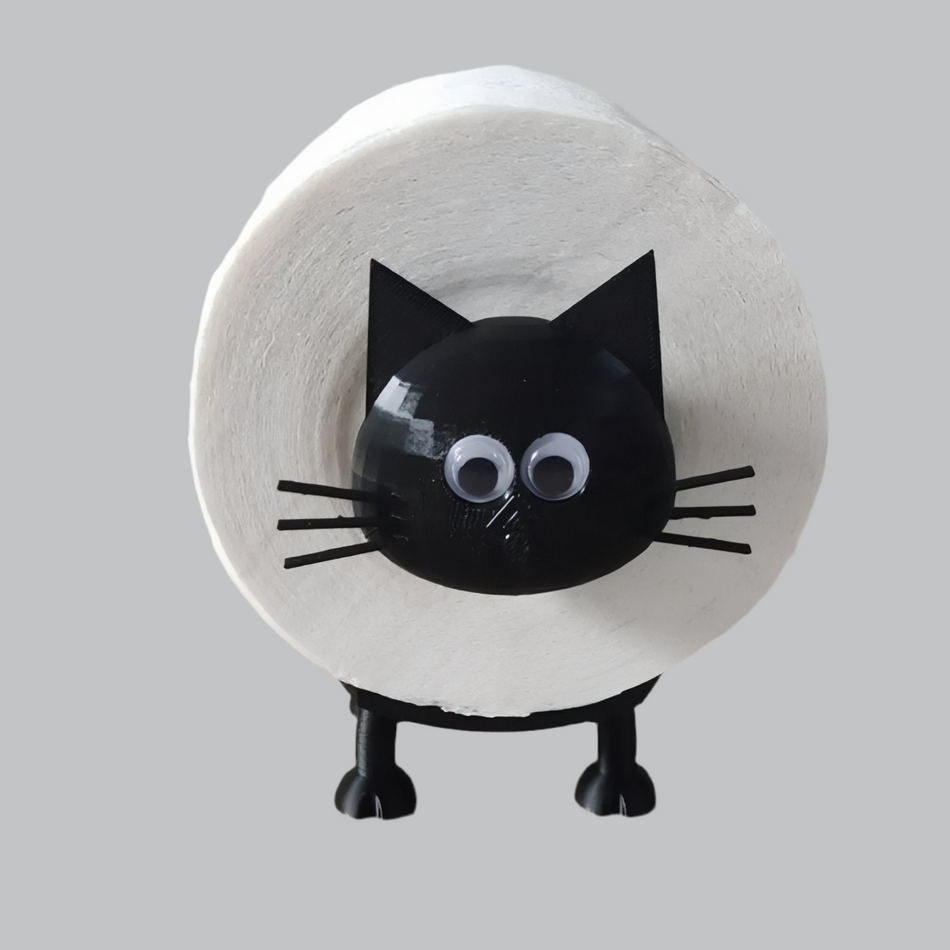 CatJoy – Animeret Kat Toiletpapir Dispenser til Sjovt og Funktionelt Badeværelsesdesign