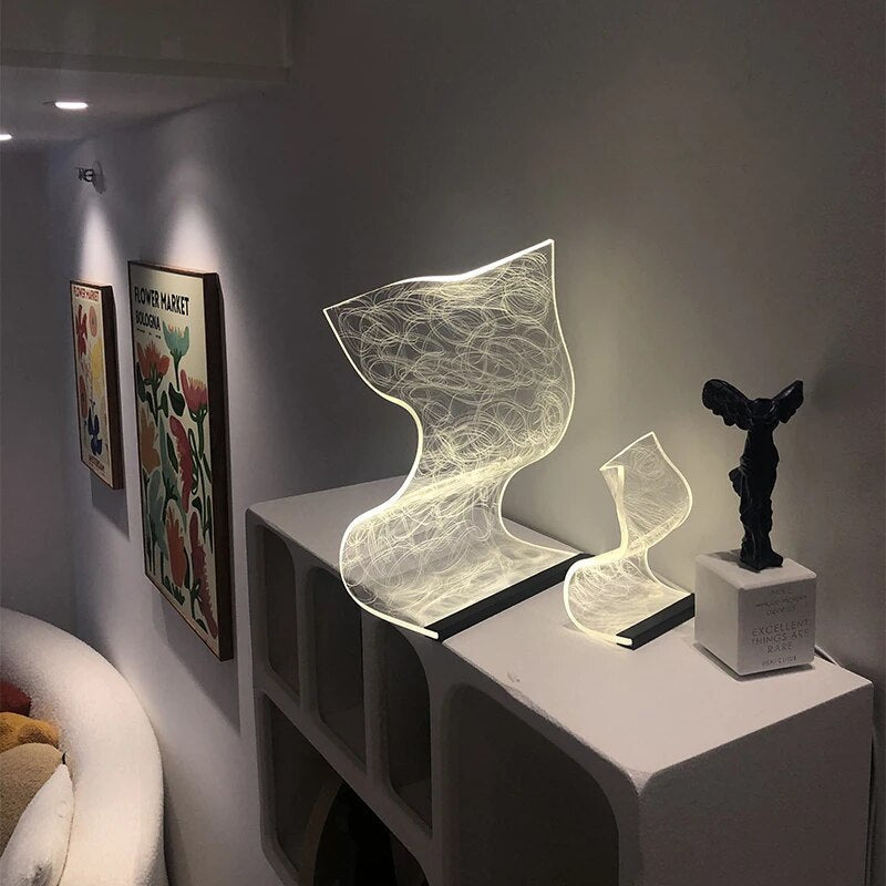 GlowEdge – Moderne LED-bordlampe til stilfulde bolig- og kontorrum