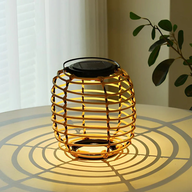 SunLoom - Udendørs Rattan Solar Lamp Have Decor