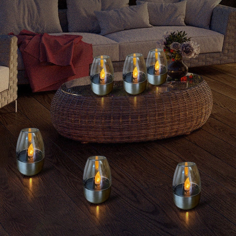 VinoLume – Art Deco Solcelle LED-udendørslampe med vandtæt design