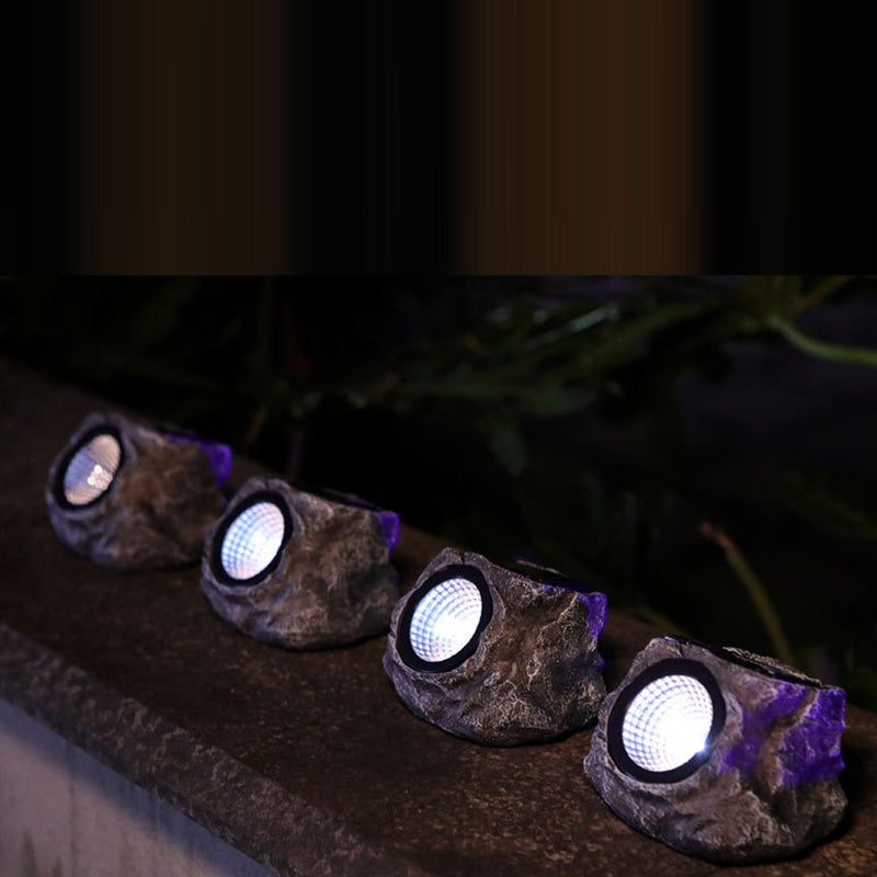 LumiRock – Solcelledrevet udendørs LED-havelampe med justerbar lysstyrke