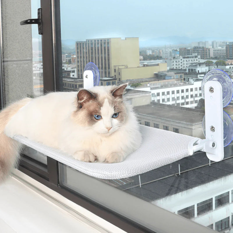 PurrNook – Foldbar Vindue kat-hængekøje med Let at rengøre cover  og sikker støtte