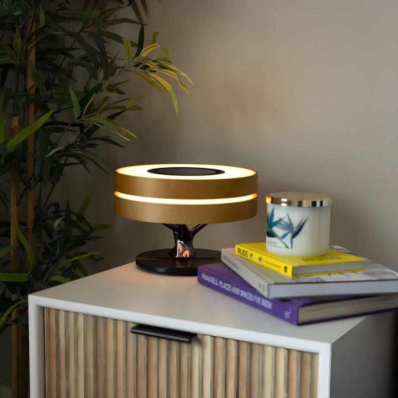 GlowNest - LED-bordlampe med varmt lys og minimalistisk, naturligt design