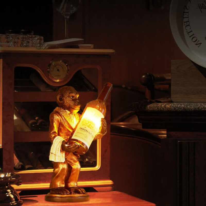 MonkeyGlow – Dekorativ Bordlampe med Legesyg Figur