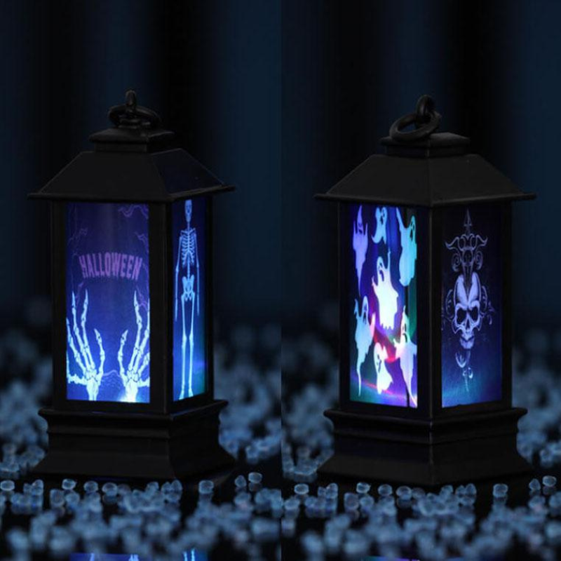 SpookLantern – Skelet-Græskar Halloween LED Oljelampe Dekoration