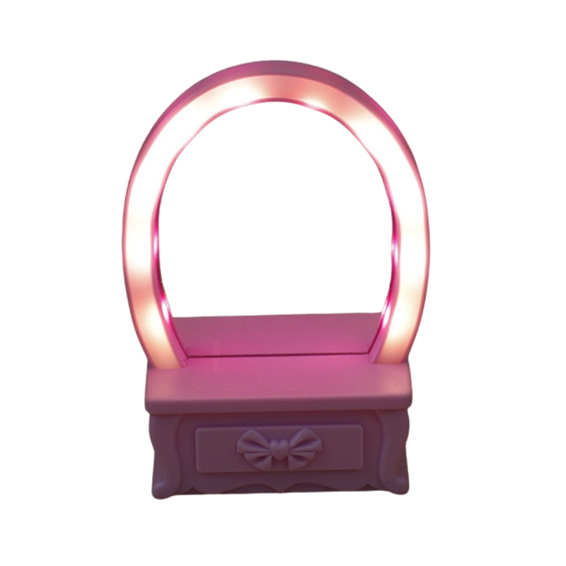 BloomLume – LED bordlampe med blomsterform og spejldesign