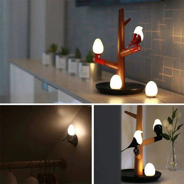MagpieGlow – Smart LED-bordlampe med sensor og moderne, genopladeligt design
