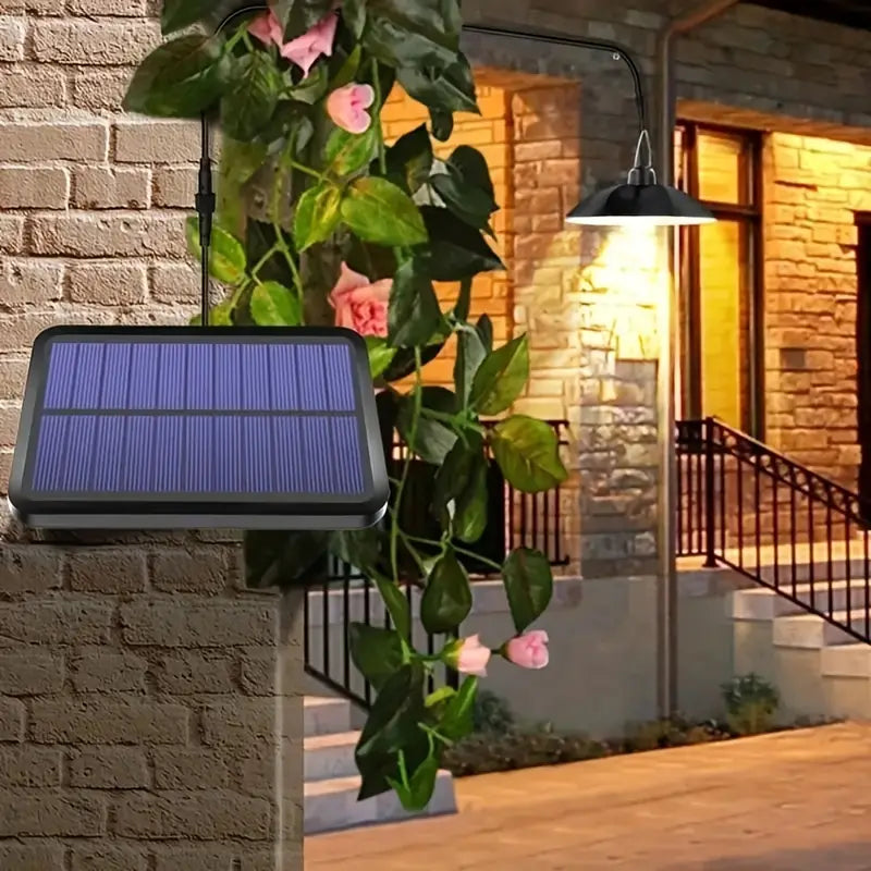 SolarGlow – Solcelledrevet LED-pendellys til udendørs rum med fjernbetjening