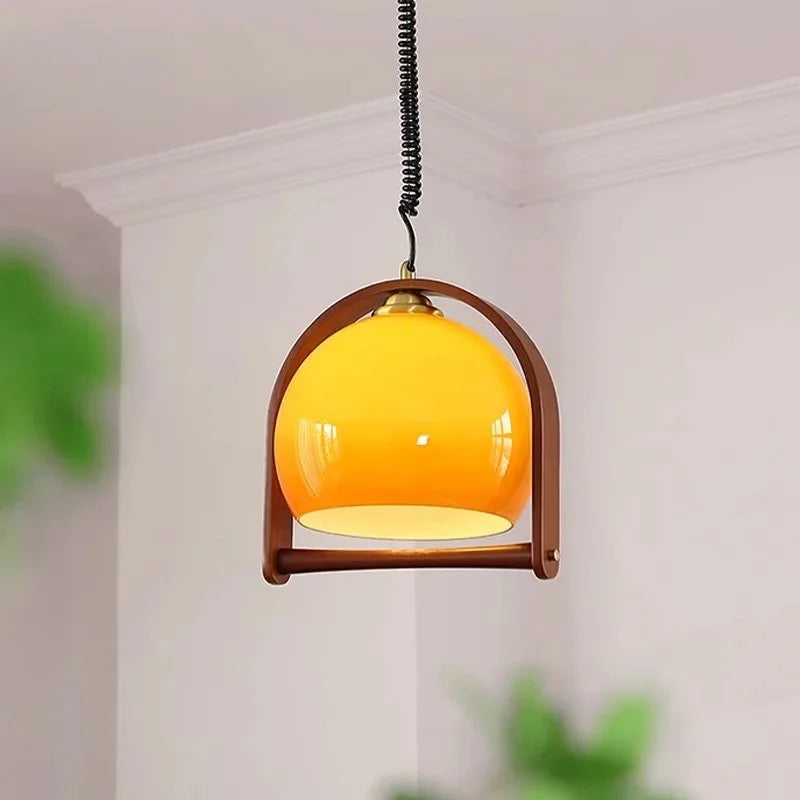 BauhausGlow – Antik hængelampe med udtrækkeligt glasdesign
