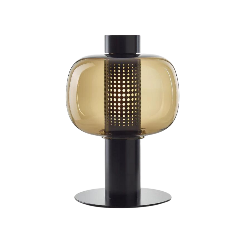 CelesteGlow - Kunstnerisk glasbordlampe med justerbar lysstyrke