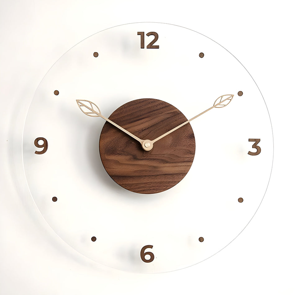 TimberTick - Minimalistisk lydløst vægur med rent design til ethvert rum