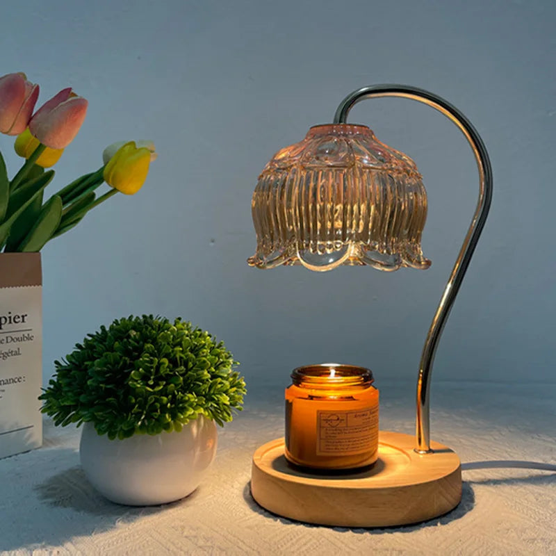 GlowStone - Elegant bordlampe med unikt glasstensdesign til stilfuld boligindretning