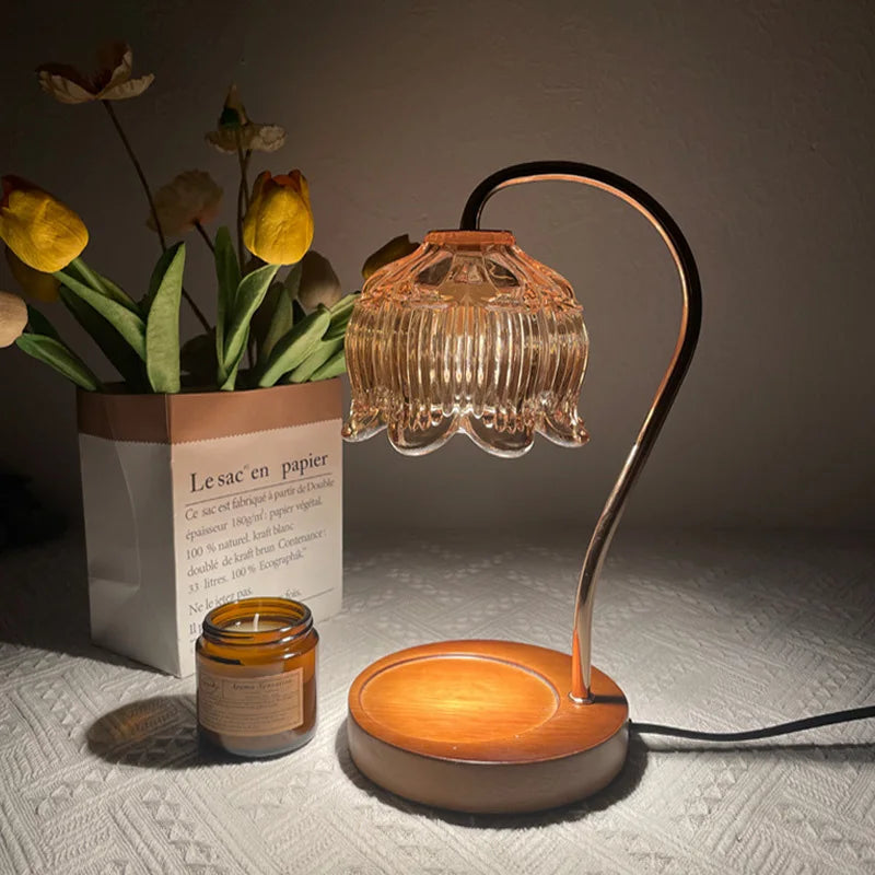 GlowStone - Elegant bordlampe med unikt glasstensdesign til stilfuld boligindretning