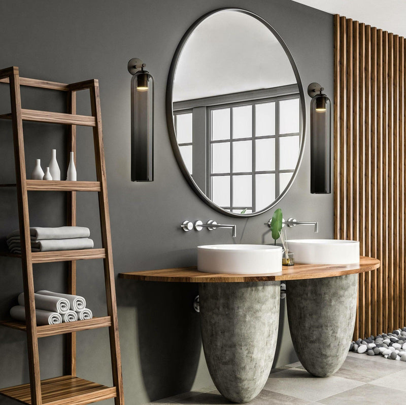 GlowLine – Minimalistisk væglampe med slank cylinderform og blød omgivende belysning