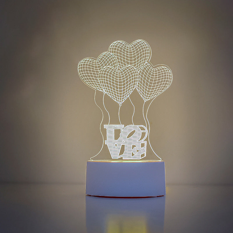 LumiBloc – Rektangulær akryl LED bordlampe i moderne design