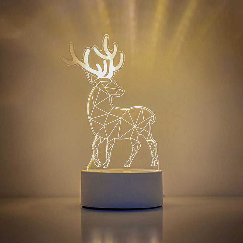 LumiBloc – Rektangulær akryl LED bordlampe i moderne design