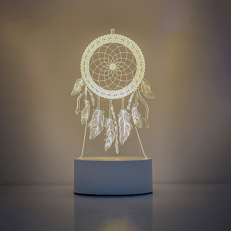 LumiBloc – Rektangulær akryl LED bordlampe i moderne design