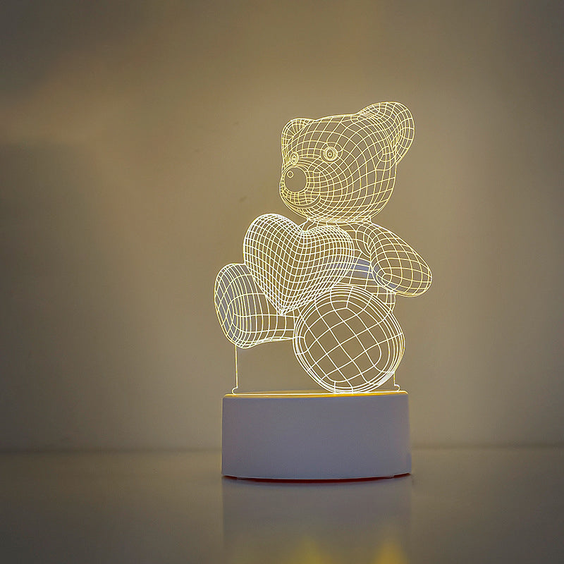 LumiBloc – Rektangulær akryl LED bordlampe i moderne design