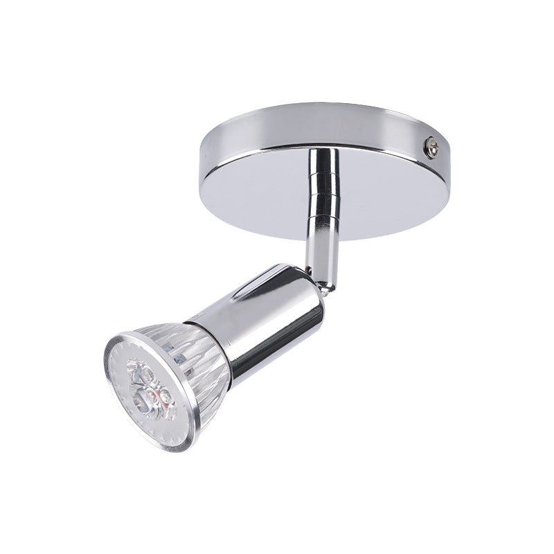 LumiBeam – Moderne loftsspot i rustfrit stål med justerbar cylindrisk skærm