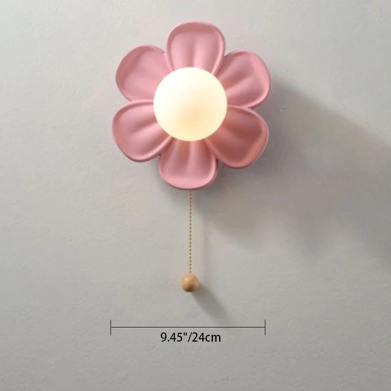 FloraGlow – Kunstnerisk blomstret væglampe med elegant designaccent