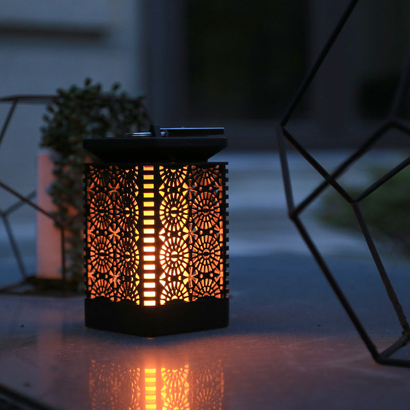 LumiFlame – Retro solcelledrevet LED-lanterne med vandtæt udendørsdesign